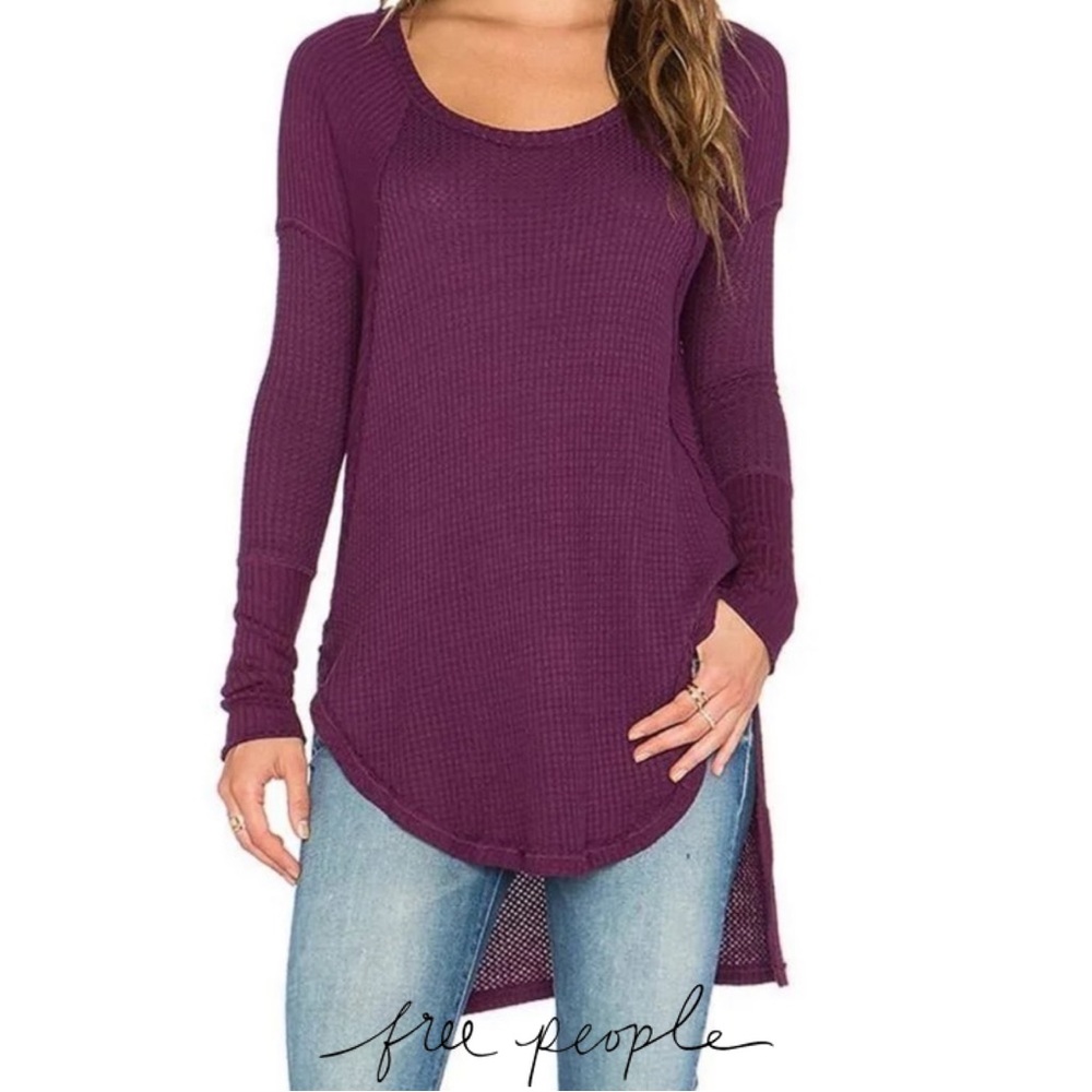 Free People - thermal plum top